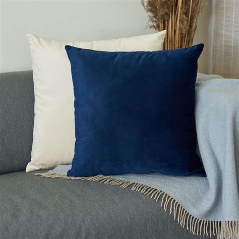 blue velvet throw pillows for sale